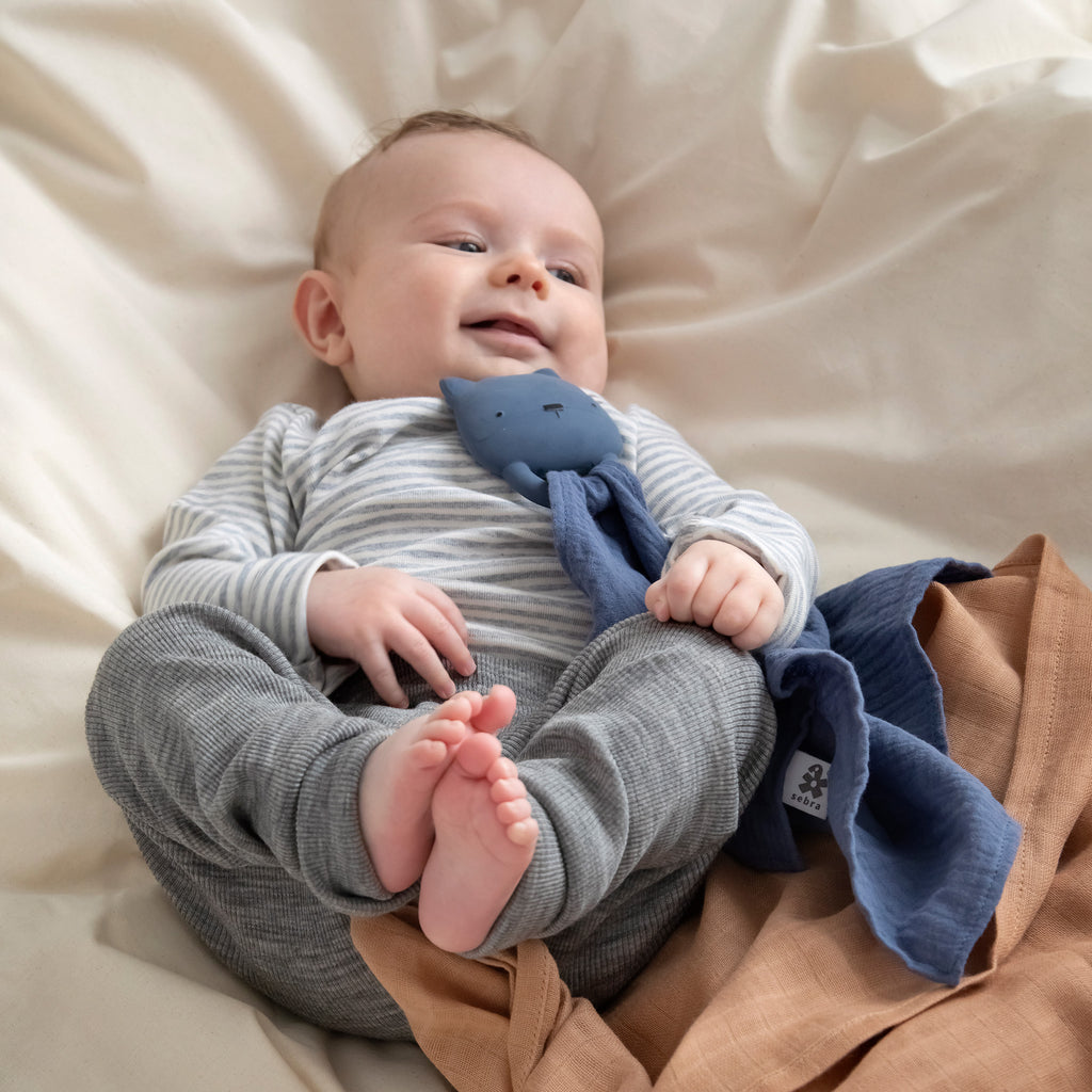 Set di sette panni multiuso in cotone BIO per neonati
