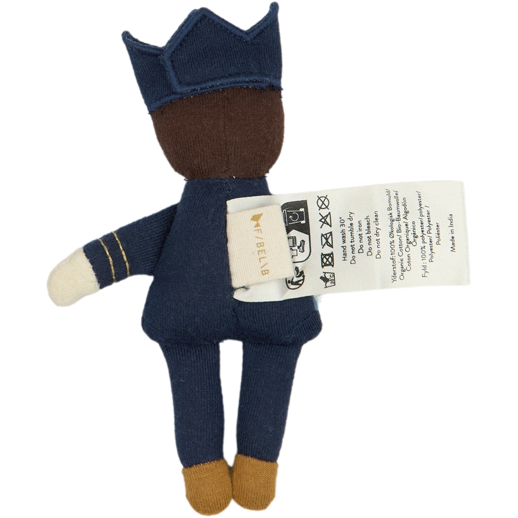 Mini bambola Re in cotone