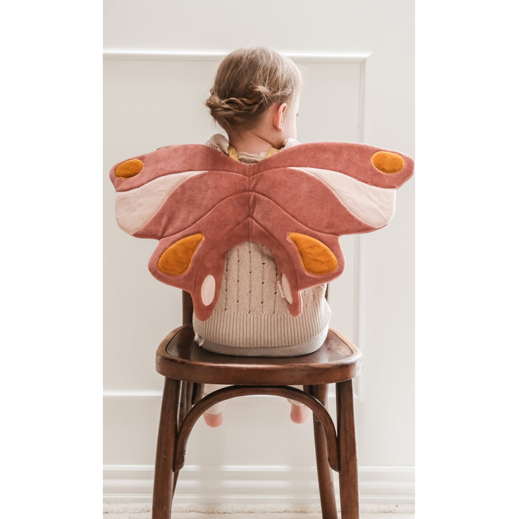 Ali in cotone biologico - Farfalla Rosa