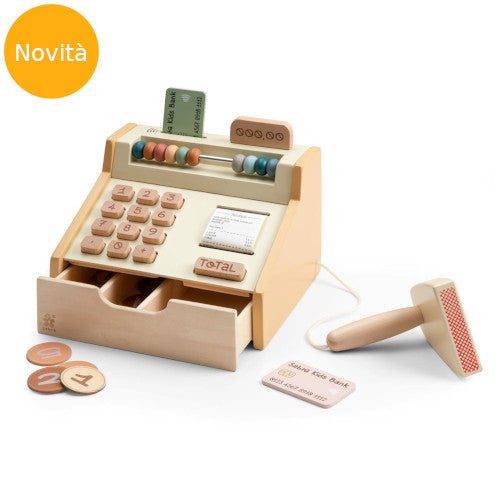 Registratore Di Cassa Giocattolo In Legno New Classic Toys - Con Soldi, Scanner E Carte, Per Bambini 3+ - Foto 11
