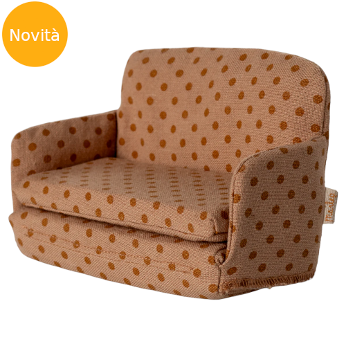 Divano letto a pois per topini