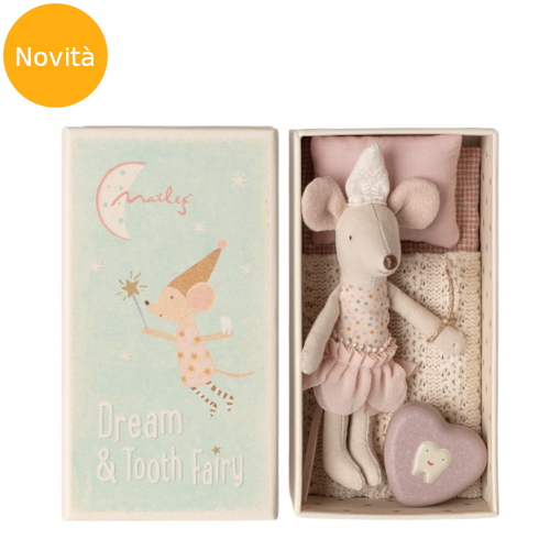 Topolina fatina dei denti con scatola